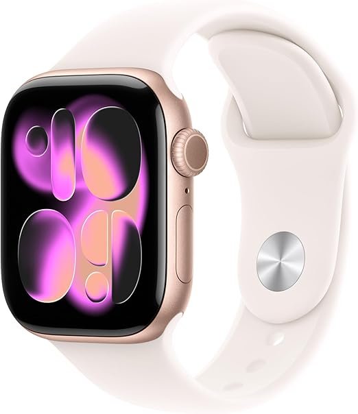 Apple Watch Series 11 [GPS 42mm] Smartwatch with Rose Gold Aluminum Case