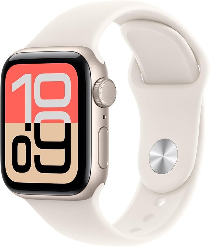Apple Watch SE Smartwatch with Starlight Case