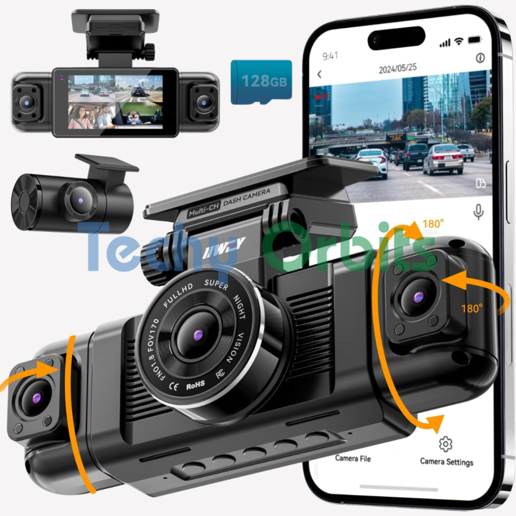 IIWEY N5 4 Channel Dash Cam 360 View