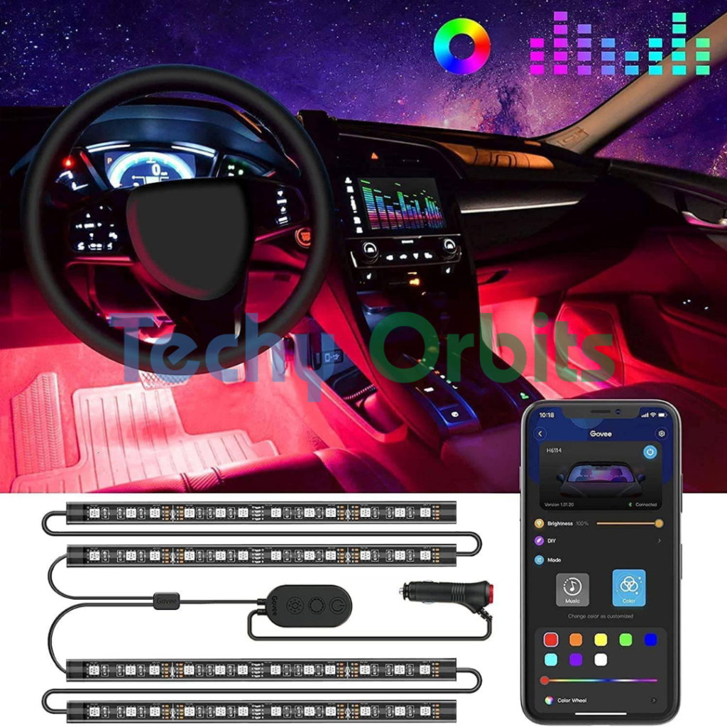 Smart Car Interior Lights with App Control