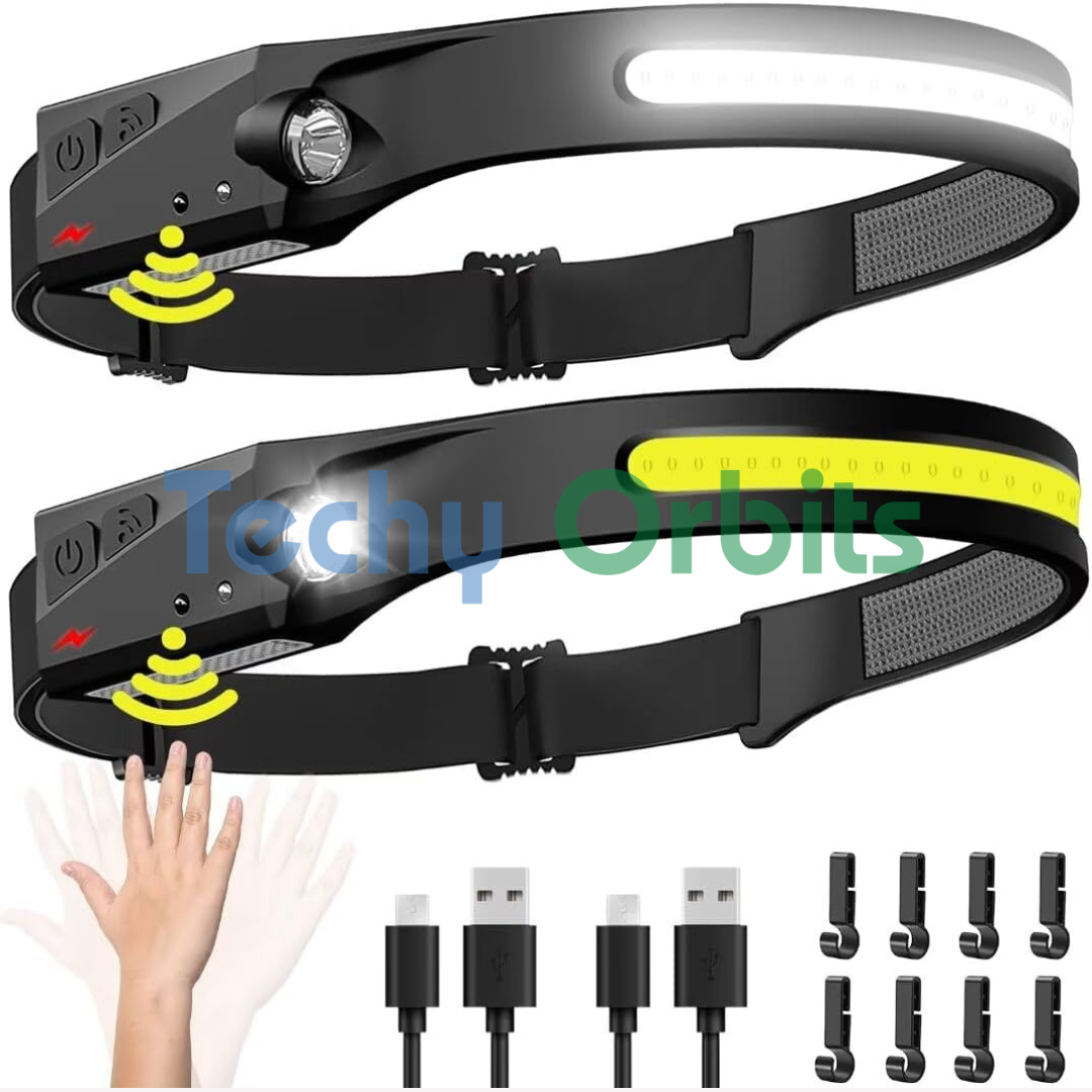 Wide Beam Head Lamp LED with Motion Sensor