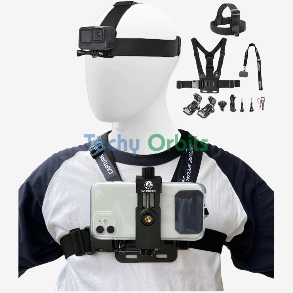 Phone Chest Mount Head Strap Kit For Vlogging
