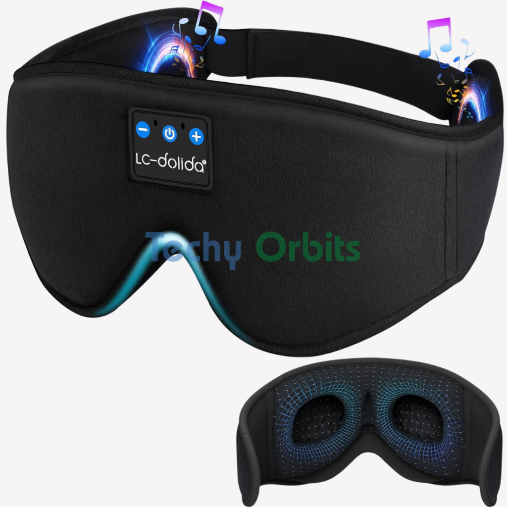 Sleep Mask with Bluetooth Headphones