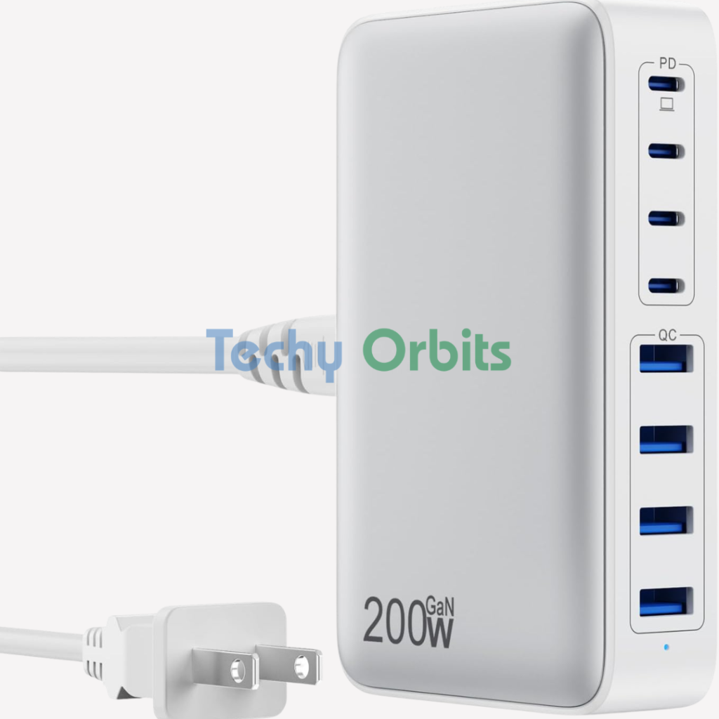 Upgraded GaN 3 8-Port Fast Charging Station Hub